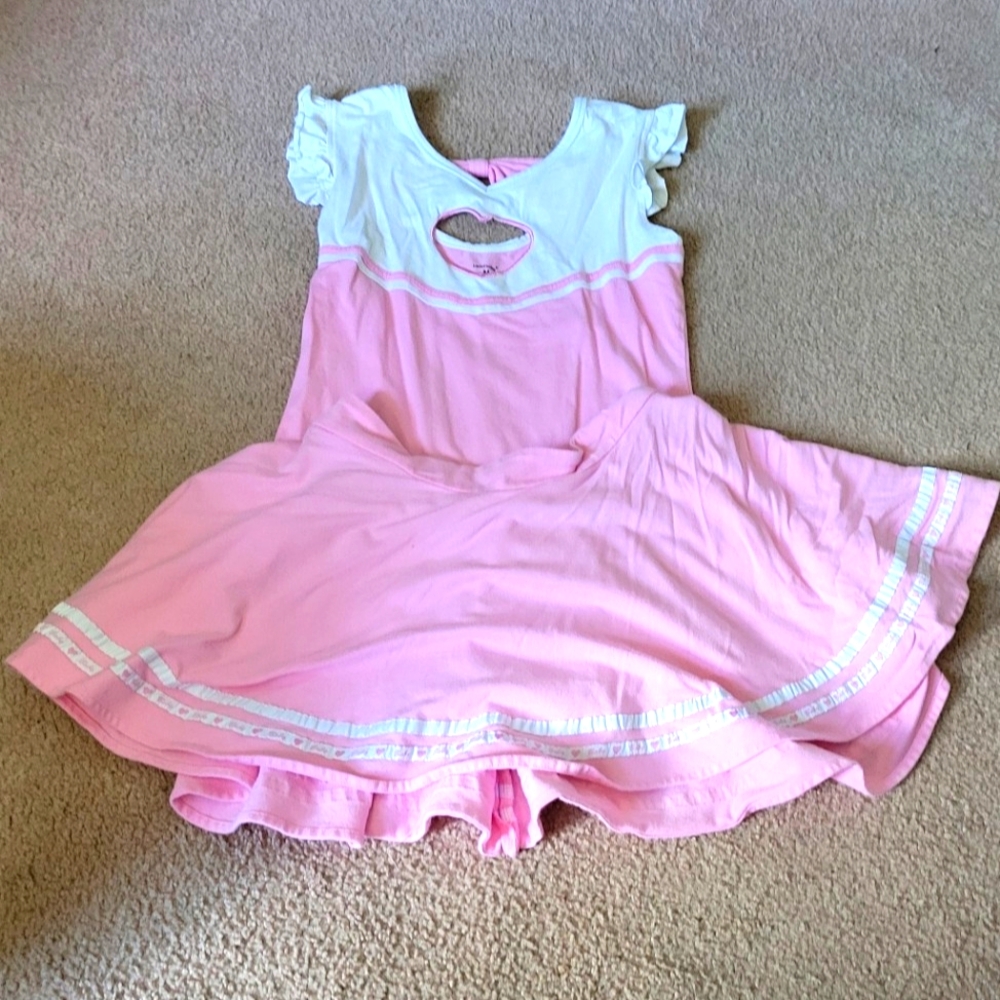 Littleforbig daddy's girl pink cheerleader onesie with skirt